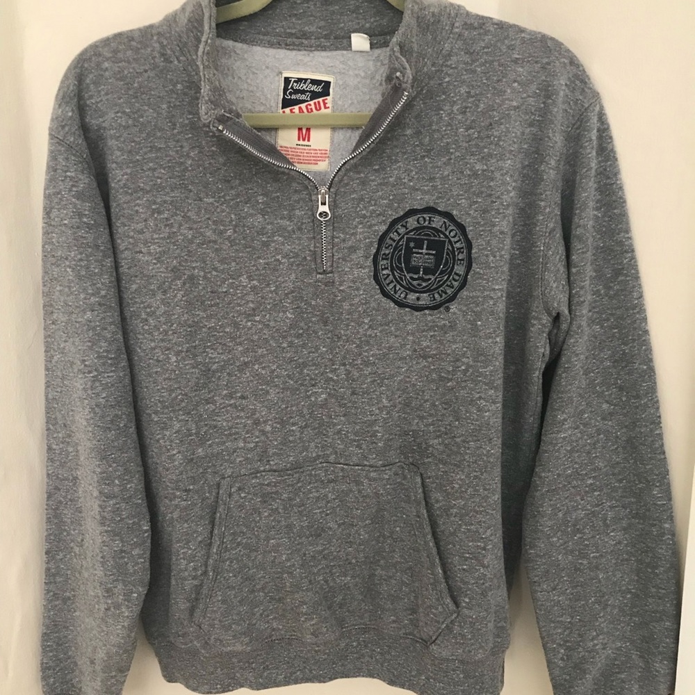 Notre Dame Quarter Zip Sweatshirt